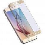 Wholesale Samsung Galaxy S6 Edge Tempered Glass Full Screen Protector (Glass Champagne Gold Clear)